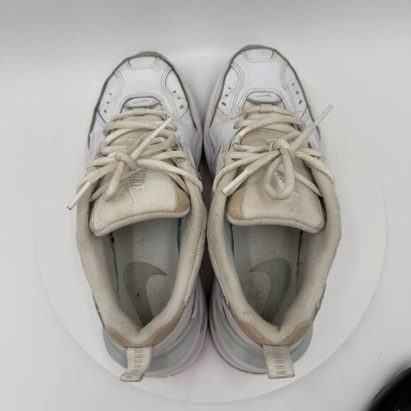 Nike M2K Tekno Women's 8.5 Chunky Sneakers Running Trainers White AO3108-100 - Picture 6 of 8